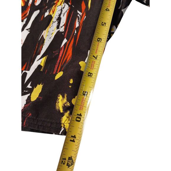 Waimea Board Shorts Mens Sz 36 Black Graffiti Paint Color Splash Art Swim Trunks - Picture 11 of 15